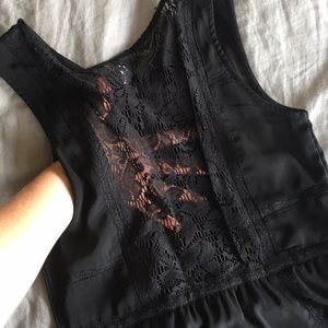 Black American Eagle Lace-Back Dress
